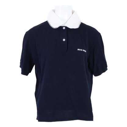 MIUMIU ミュウミュウ 【美品/国内正規26SS】MJNA43 Piquet Polo Shirt ピケ ポロシャツ トップス