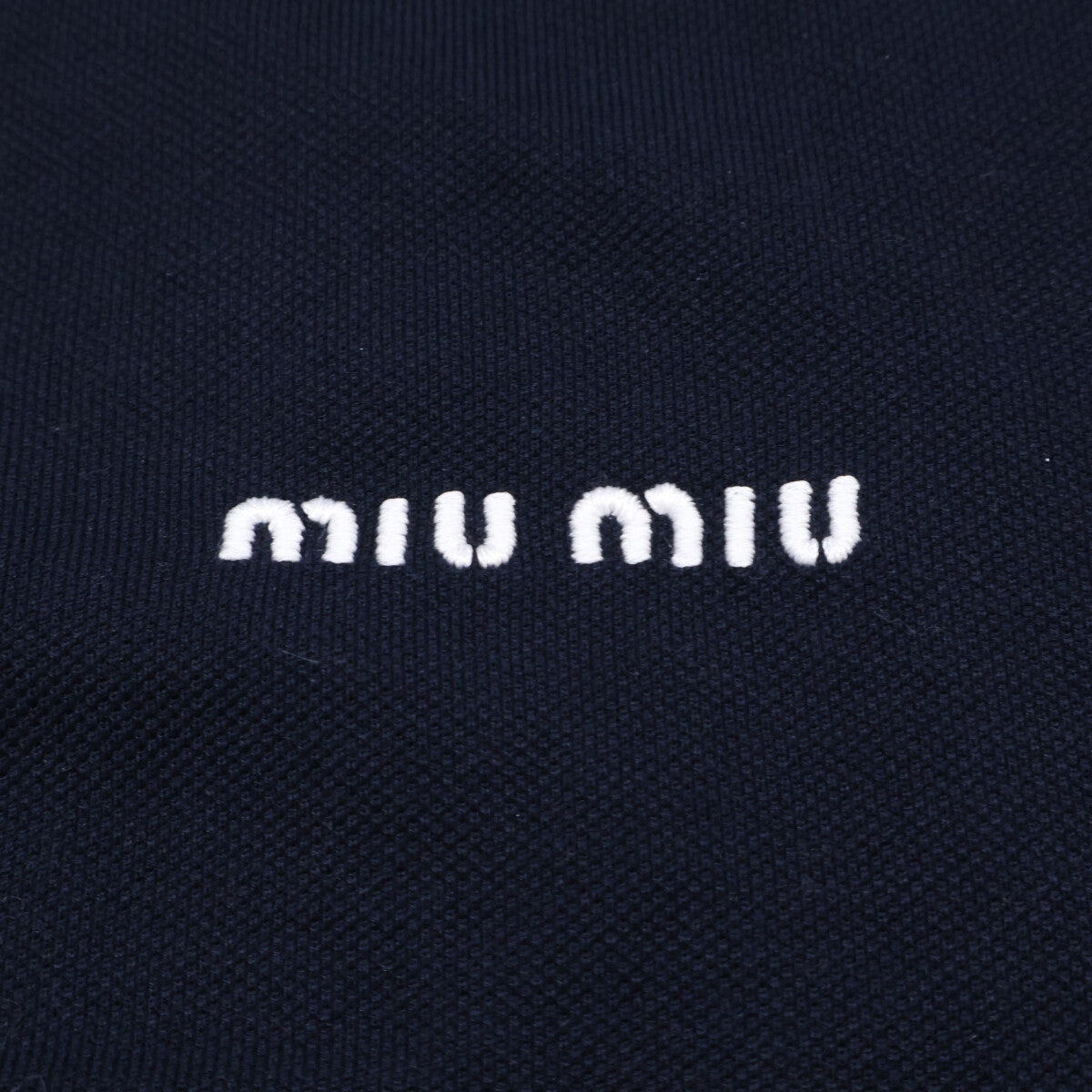 MIUMIU ミュウミュウ 【美品/国内正規26SS】MJNA43 Piquet Polo Shirt ピケ ポロシャツ トップス