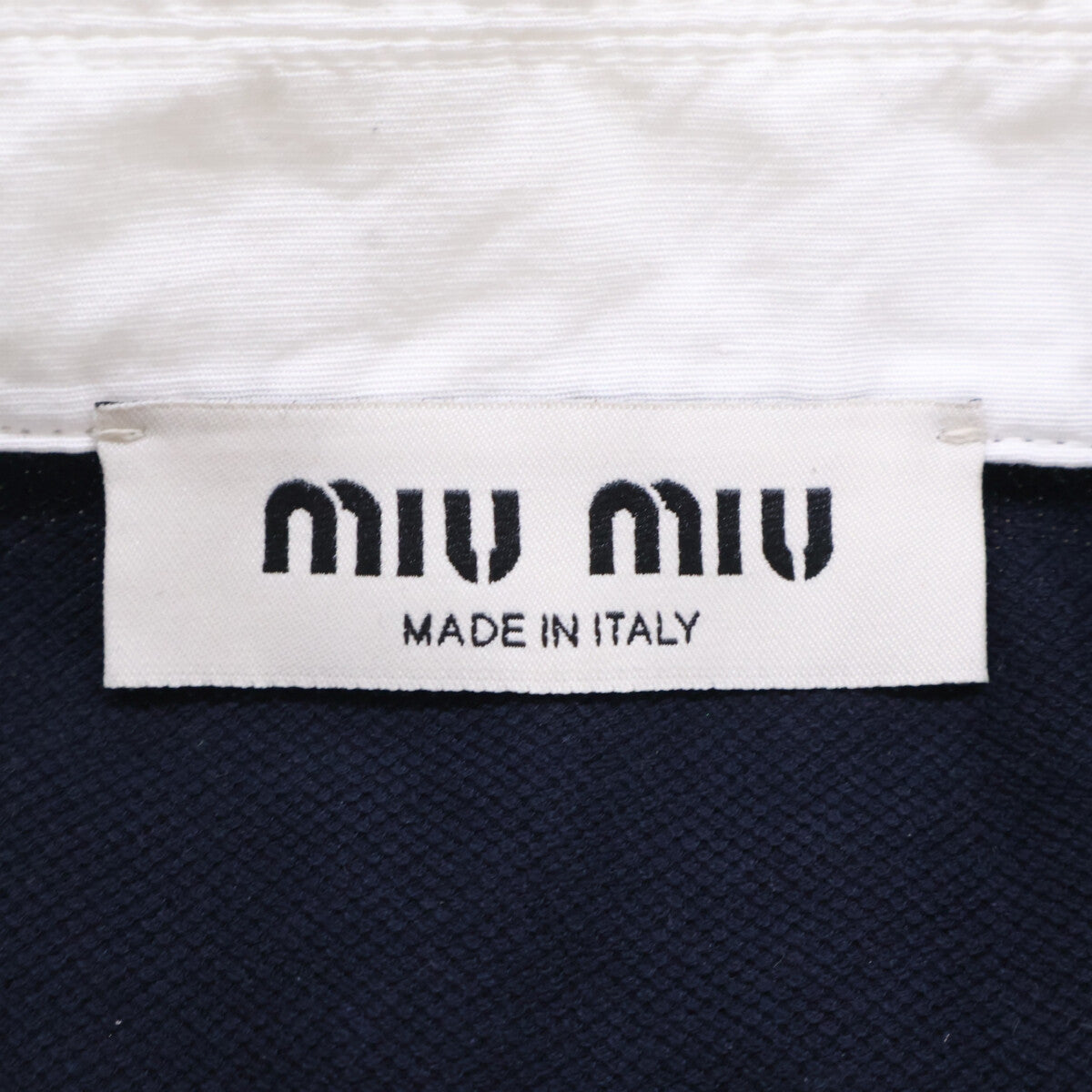 MIUMIU ミュウミュウ 【美品/国内正規26SS】MJNA43 Piquet Polo Shirt ピケ ポロシャツ トップス