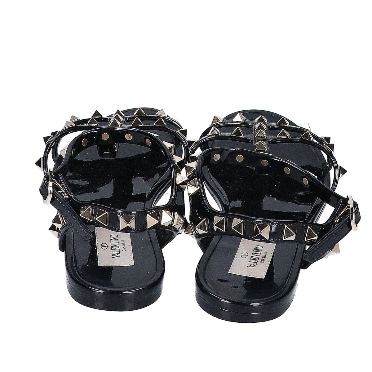 VALENTINO ヴァレンティノ 2W2S0H38 ロックスタッズ ラバー フラットサンダル シューズ