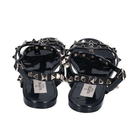 VALENTINO ヴァレンティノ 2W2S0H38 ロックスタッズ ラバー フラットサンダル シューズ