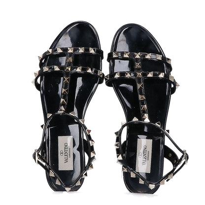 VALENTINO ヴァレンティノ 2W2S0H38 ロックスタッズ ラバー フラットサンダル シューズ