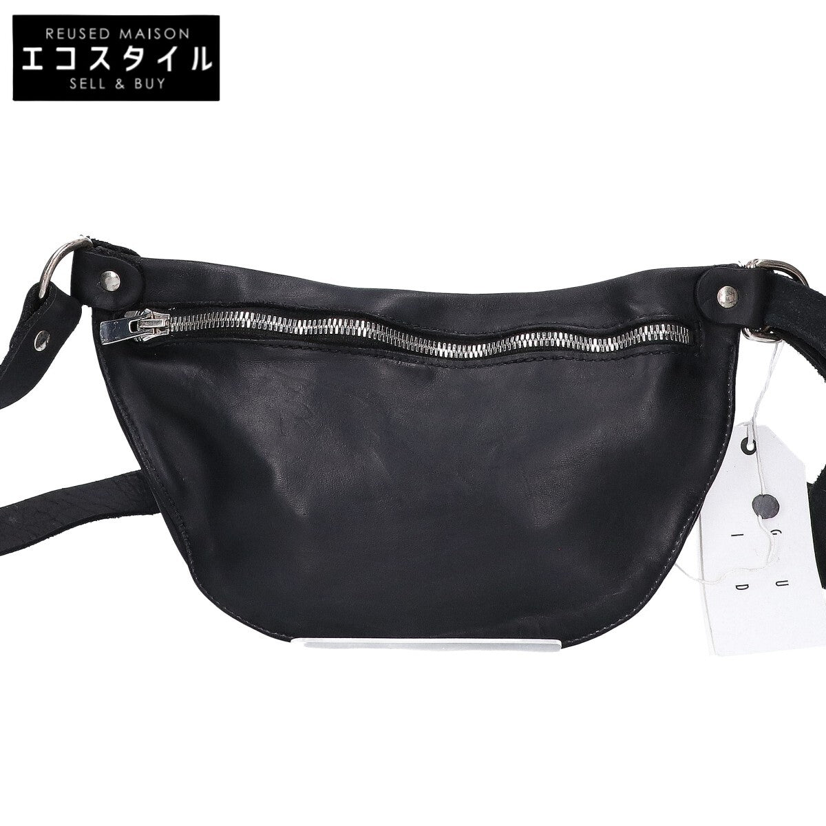 GUIDI グイディ 【新品同様】SOFT HORSE FULL GRAIN BELT BAG ソフトホースレザー ダブルスライダー ベルトバッグ ショルダーバッグ