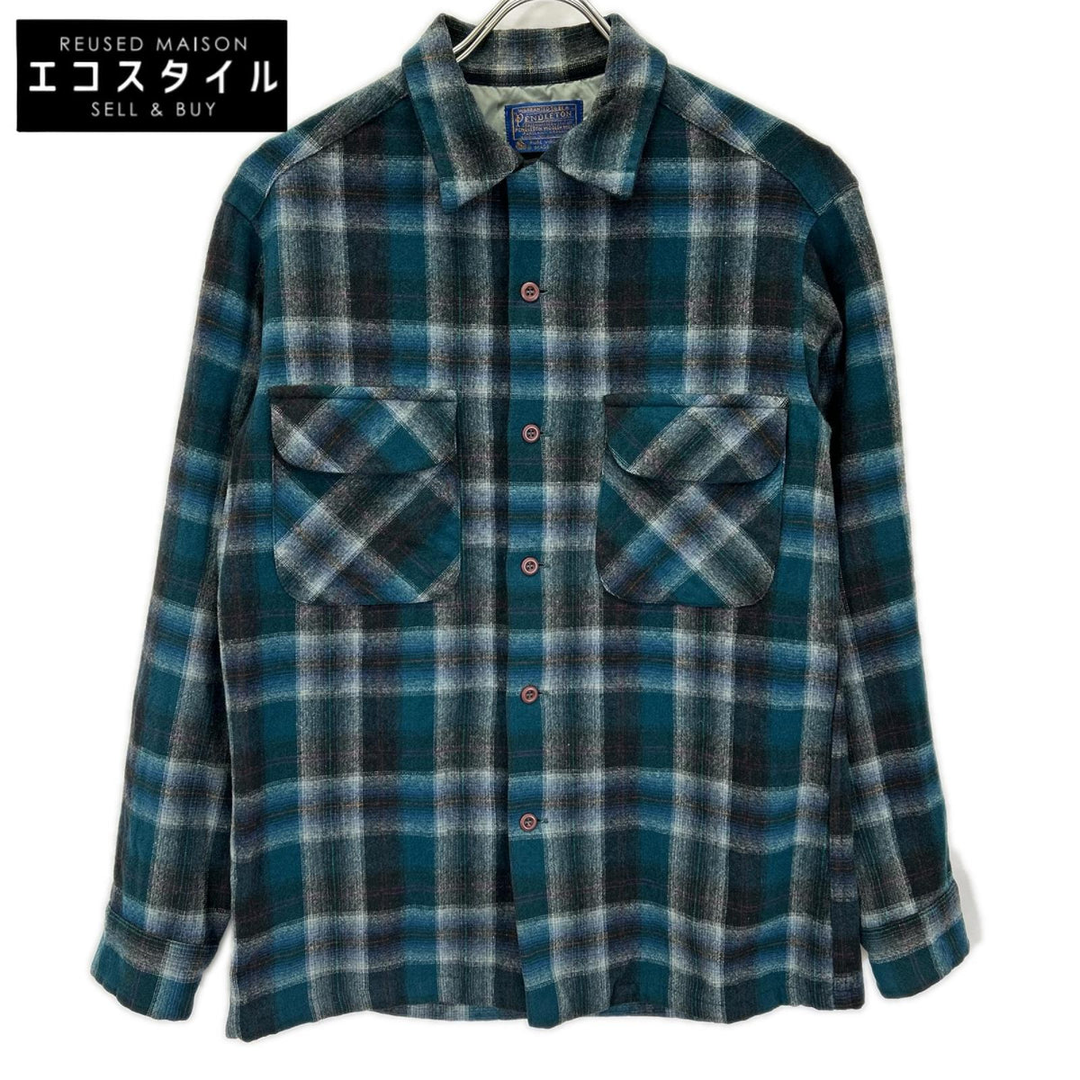 PENDLETON ペンドルトン 70s USA製 ウール オンブレ チェック柄 ネルシャツ トップス