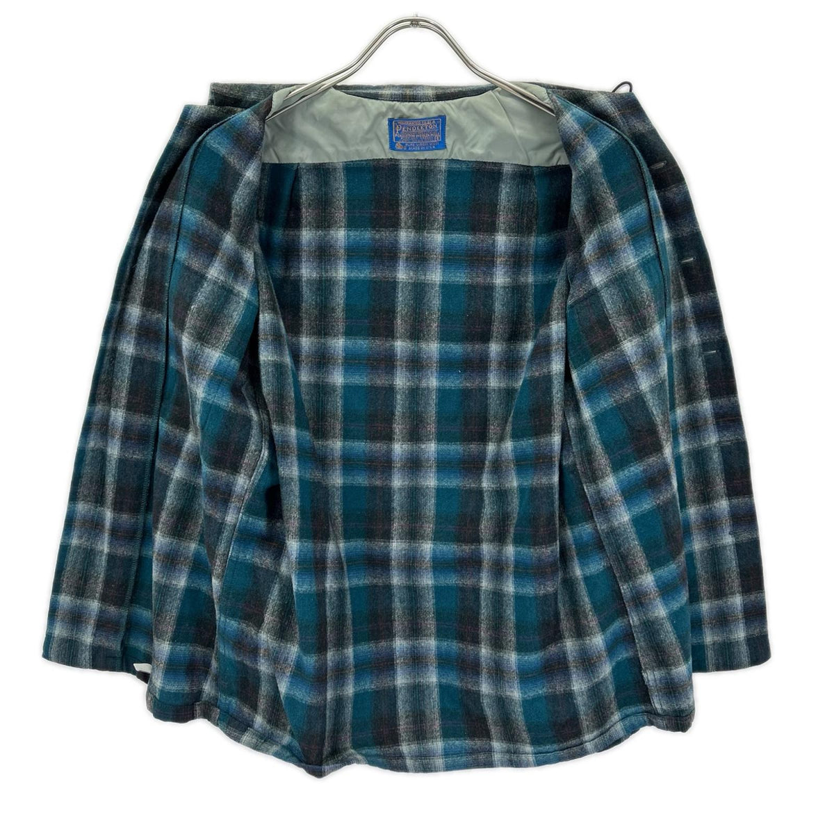 PENDLETON ペンドルトン 70s USA製 ウール オンブレ チェック柄 ネルシャツ トップス