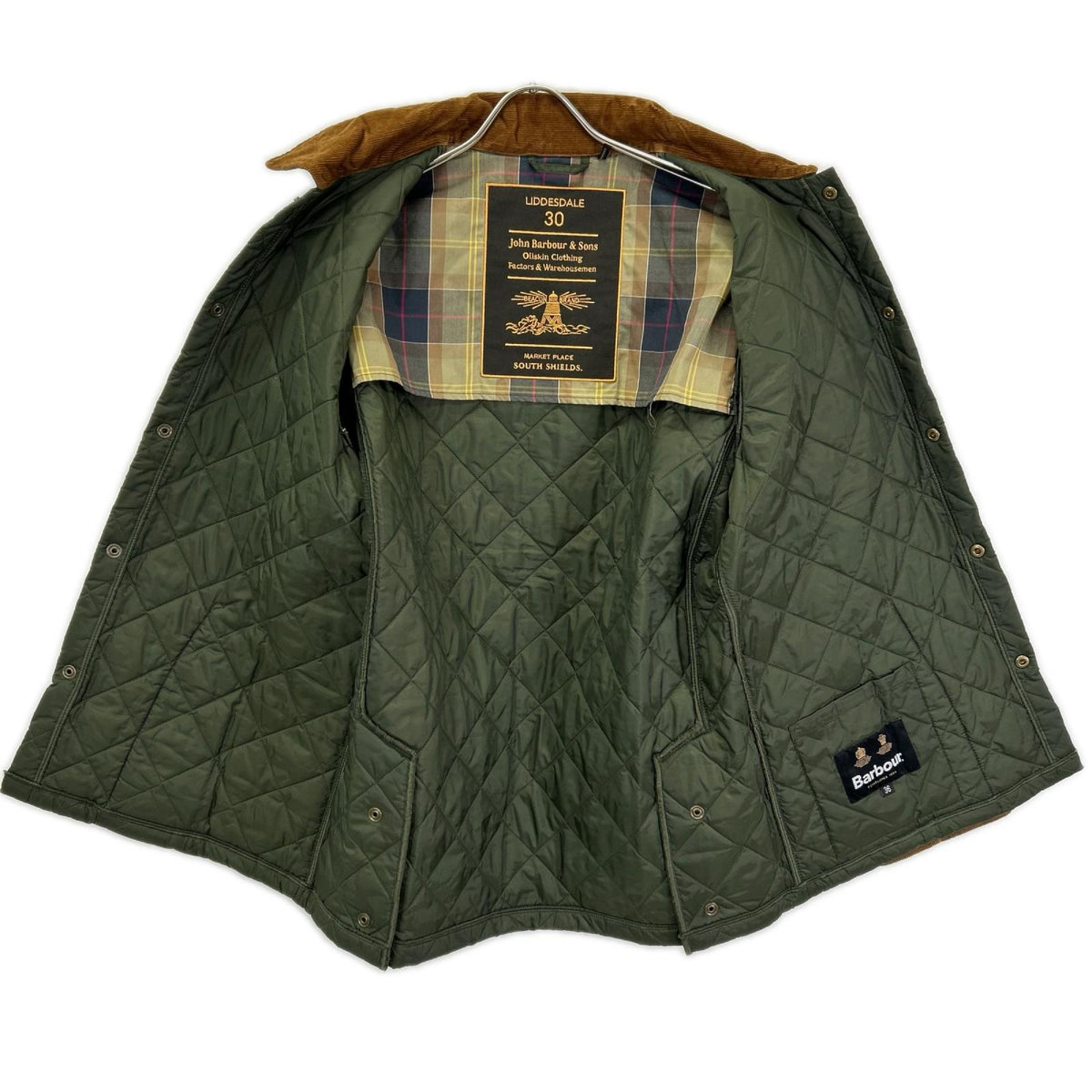 Barbour バブアー オリーブ Liddesdale 30th 記念モデル キルティングジャケット ジャケット