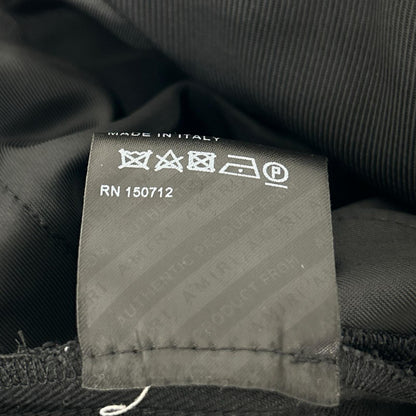 AMIRI アミリ ブラック メタルロゴ スラックスパンツ ボトムス