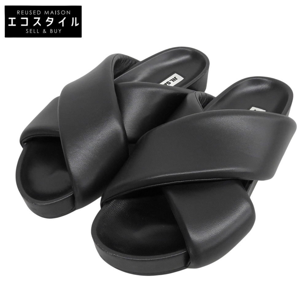 JILSANDER ジルサンダー クロスストラップ サンダル シューズ メンズ 黒 ブラック 41 シューズ