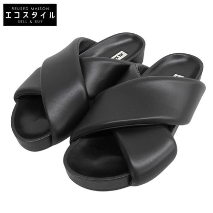 JILSANDER ジルサンダー クロスストラップ サンダル シューズ メンズ 黒 ブラック 41 シューズ