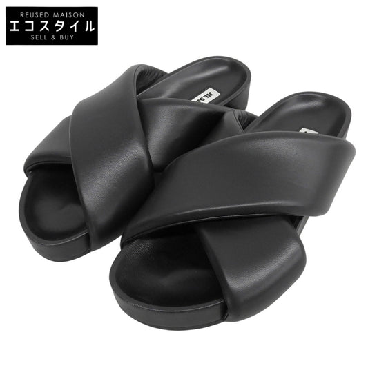 JILSANDER ジルサンダー クロスストラップ サンダル シューズ メンズ 黒 ブラック 41 シューズ
