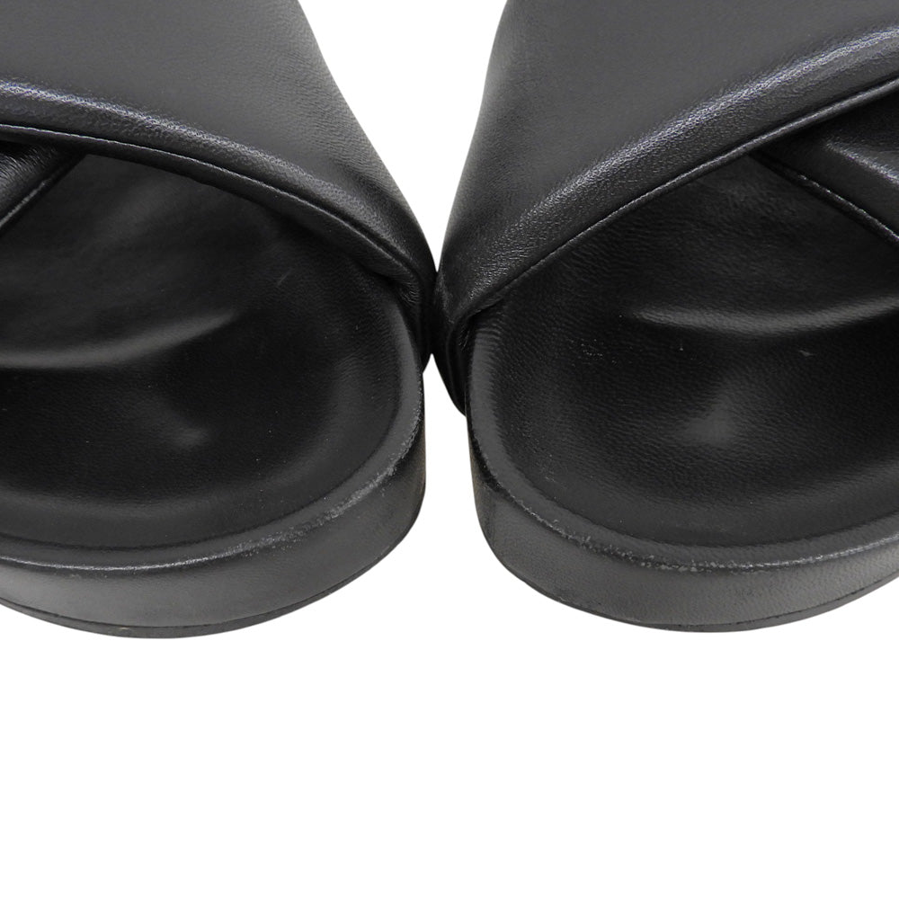 JILSANDER ジルサンダー クロスストラップ サンダル シューズ メンズ 黒 ブラック 41 シューズ