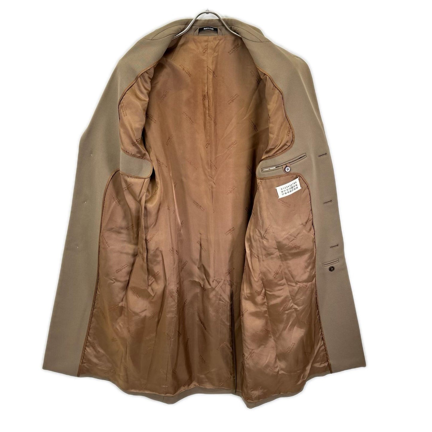 Maison margiela メゾンマルジェラ 14年製 S30AA0059 S42094 ベージュ ウール ノッチドラペル コート コート
