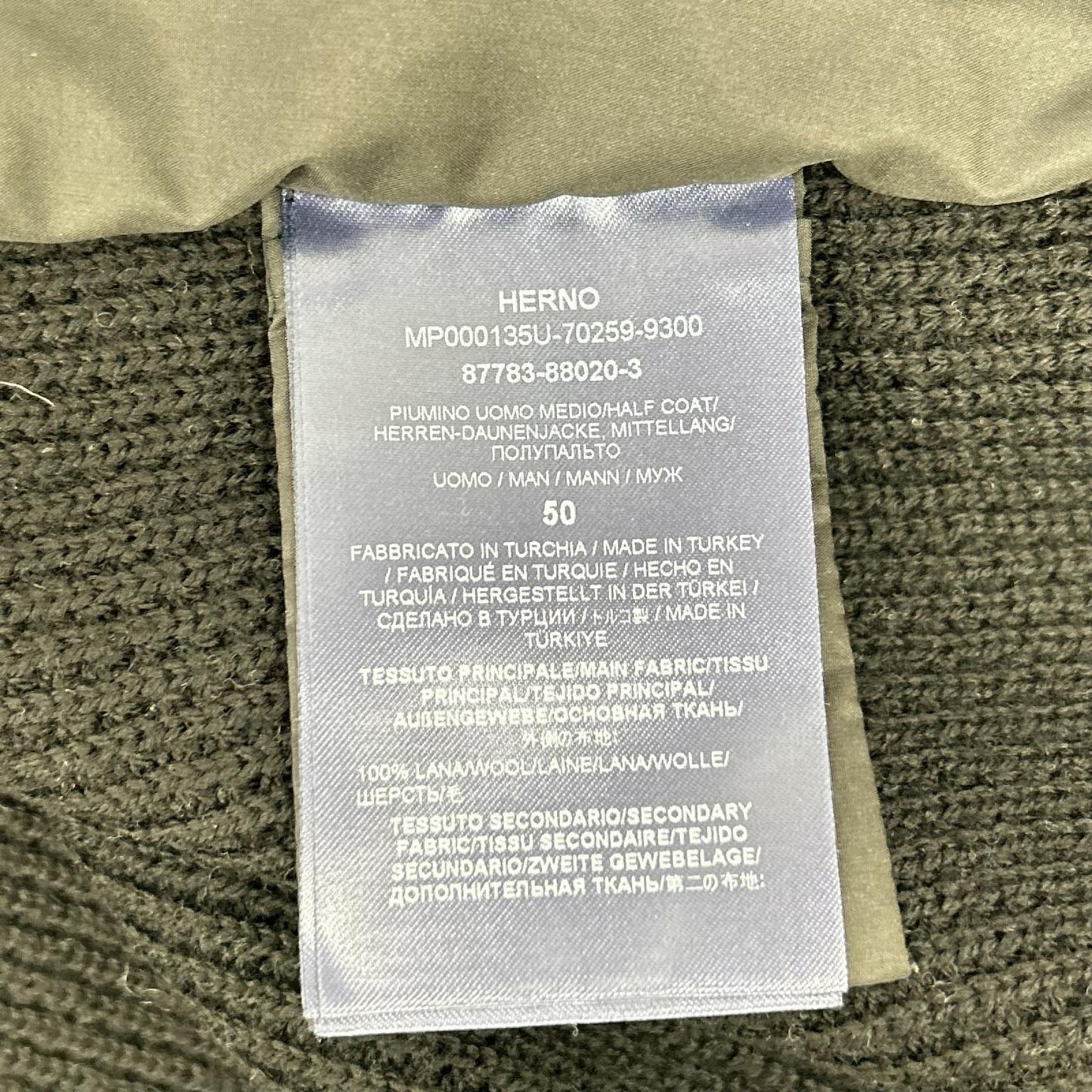 HERNO ヘルノ MP000135U-70259 25年製 フード付き ハイブリットダウンジャケット ジャケット