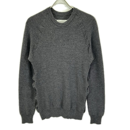 Maison margiela メゾンマルジェラ 14年製 S50HA0504 ネイビー サイドギャザー 長袖ニット トップス