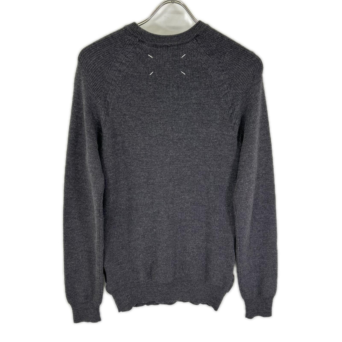 Maison margiela メゾンマルジェラ 14年製 S50HA0504 ネイビー サイドギャザー 長袖ニット トップス