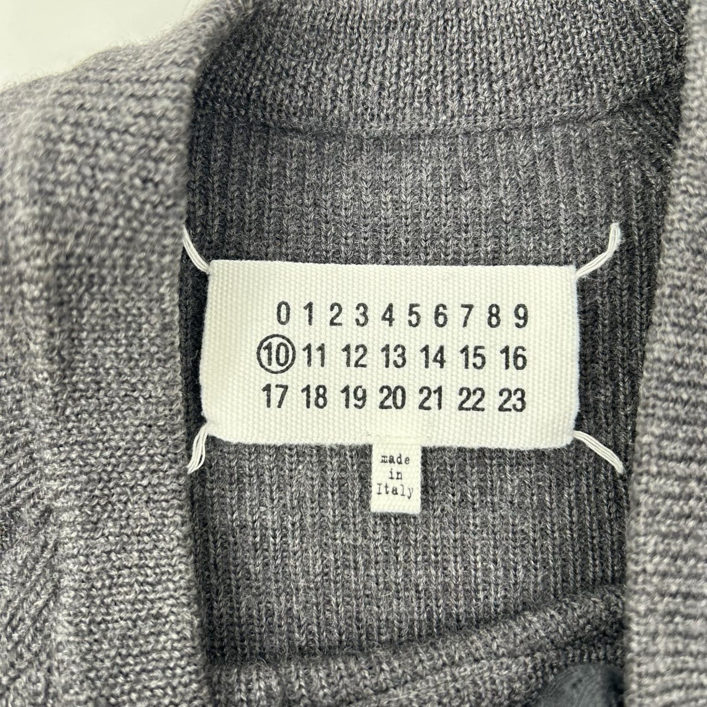 Maison margiela メゾンマルジェラ 14年製 S50HA0504 ネイビー サイドギャザー 長袖ニット トップス
