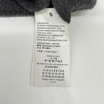 Maison margiela メゾンマルジェラ 14年製 S50HA0504 ネイビー サイドギャザー 長袖ニット トップス