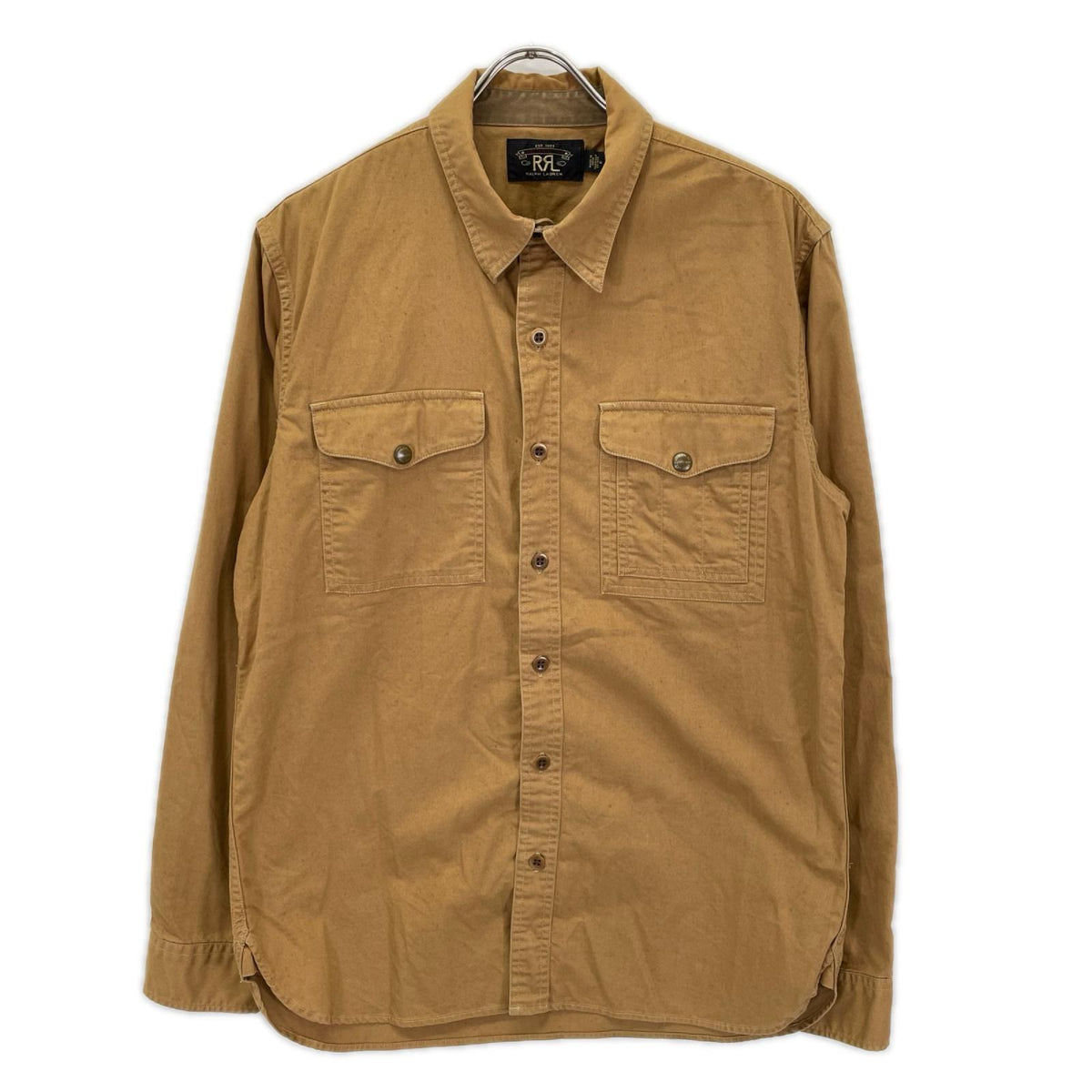 RRL ダブルアールエル ブラウン 2ポケット ウエスタンシャツ トップス