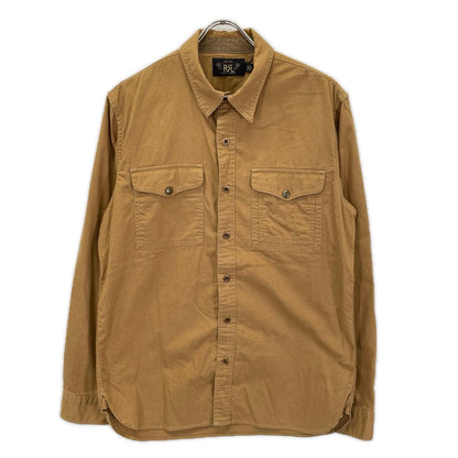 RRL ダブルアールエル ブラウン 2ポケット ウエスタンシャツ トップス