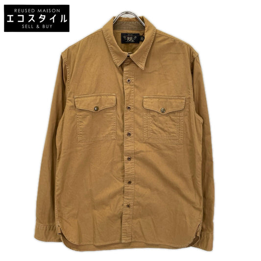 RRL ダブルアールエル ブラウン 2ポケット ウエスタンシャツ トップス