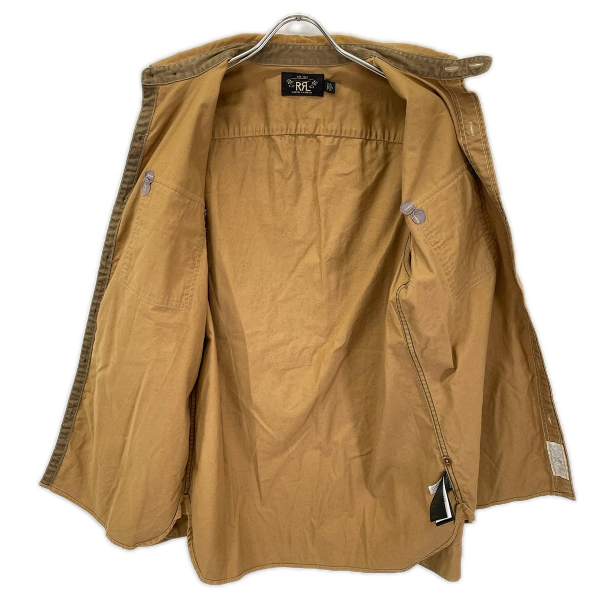 RRL ダブルアールエル ブラウン 2ポケット ウエスタンシャツ トップス