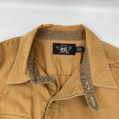 RRL ダブルアールエル ブラウン 2ポケット ウエスタンシャツ トップス