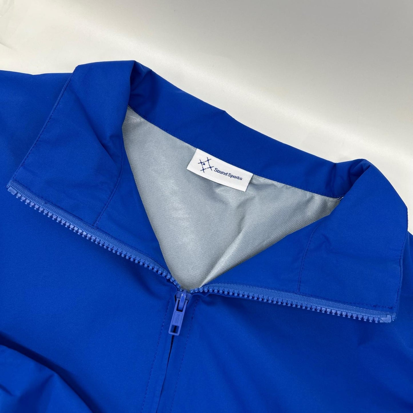 ブルー Thin nylon jacket 長袖ジャケット ジャケット