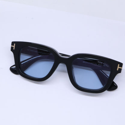TOM FORD トムフォード TF1274-D ECO 01A ブラック ライトブルーレンズ ウェリントンサングラス サングラス