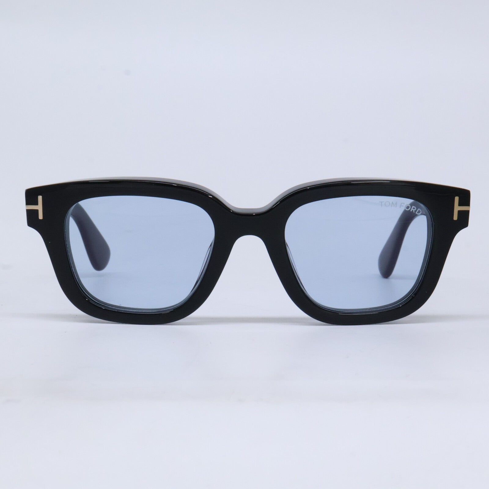 TOM FORD トムフォード TF1274-D ECO 01A ブラック ライトブルーレンズ ウェリントンサングラス サングラス