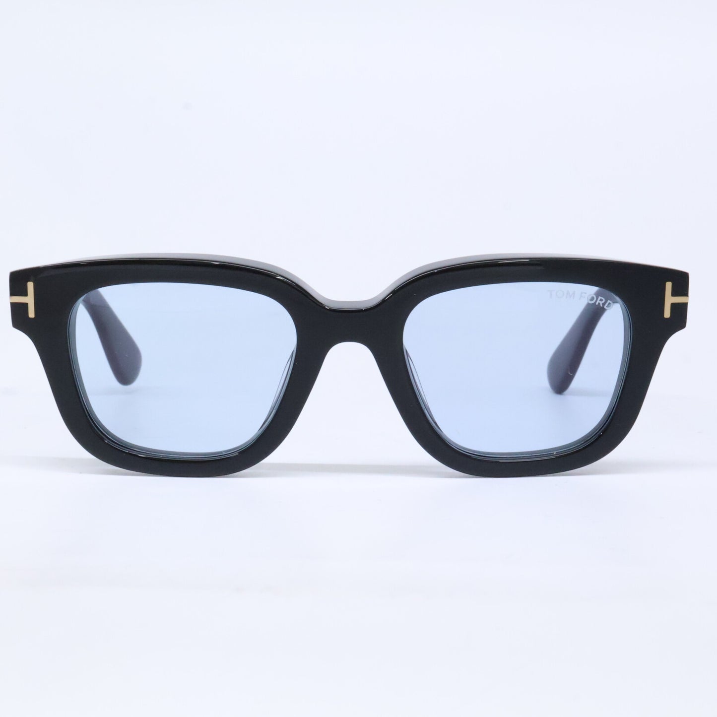 TOM FORD トムフォード TF1274-D ECO 01A ブラック ライトブルーレンズ ウェリントンサングラス サングラス