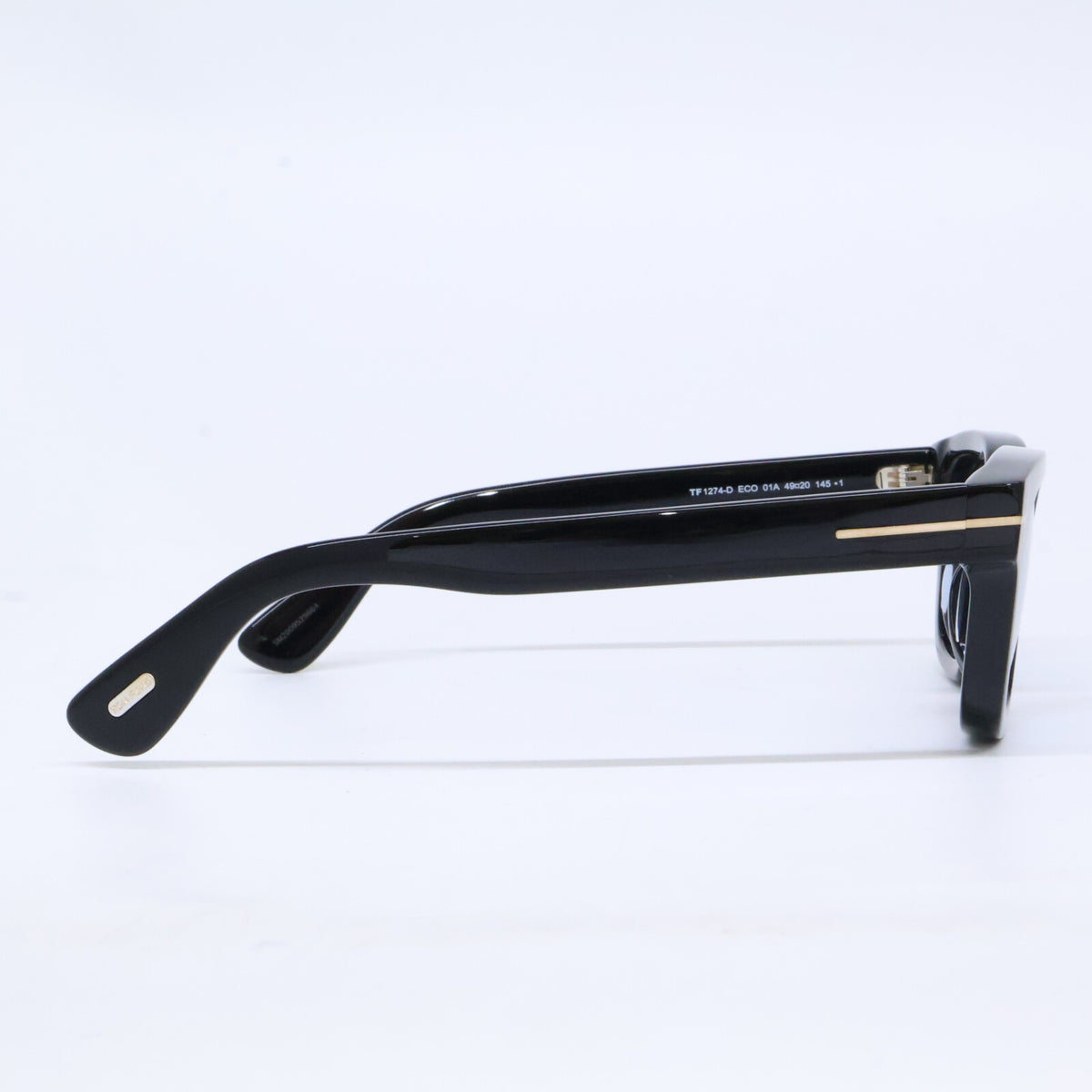 TOM FORD トムフォード TF1274-D ECO 01A ブラック ライトブルーレンズ ウェリントンサングラス サングラス