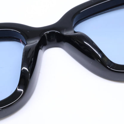 TOM FORD トムフォード TF1274-D ECO 01A ブラック ライトブルーレンズ ウェリントンサングラス サングラス