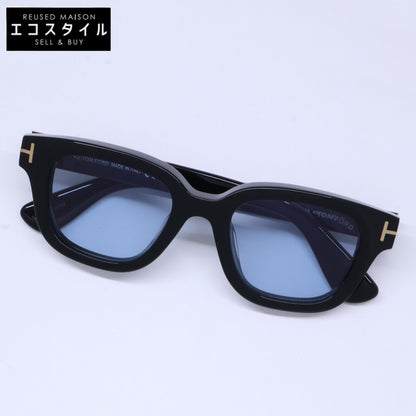 TOM FORD トムフォード TF1274-D ECO 01A ブラック ライトブルーレンズ ウェリントンサングラス サングラス