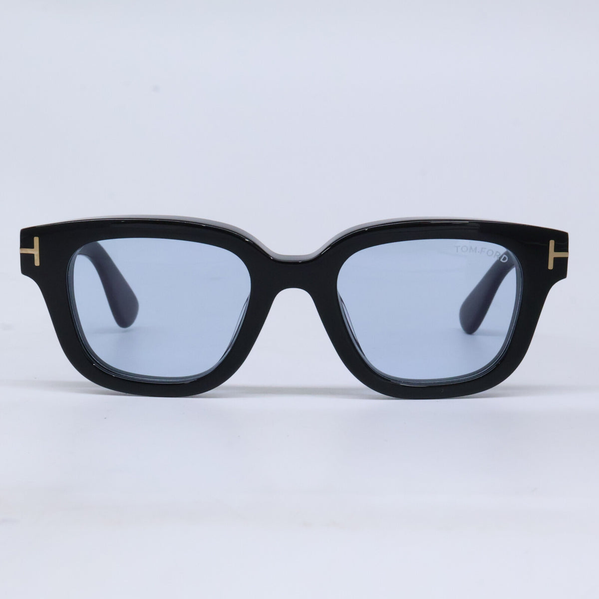 TOM FORD トムフォード TF1274-D ECO 01A ブラック ライトブルーレンズ ウェリントンサングラス サングラス