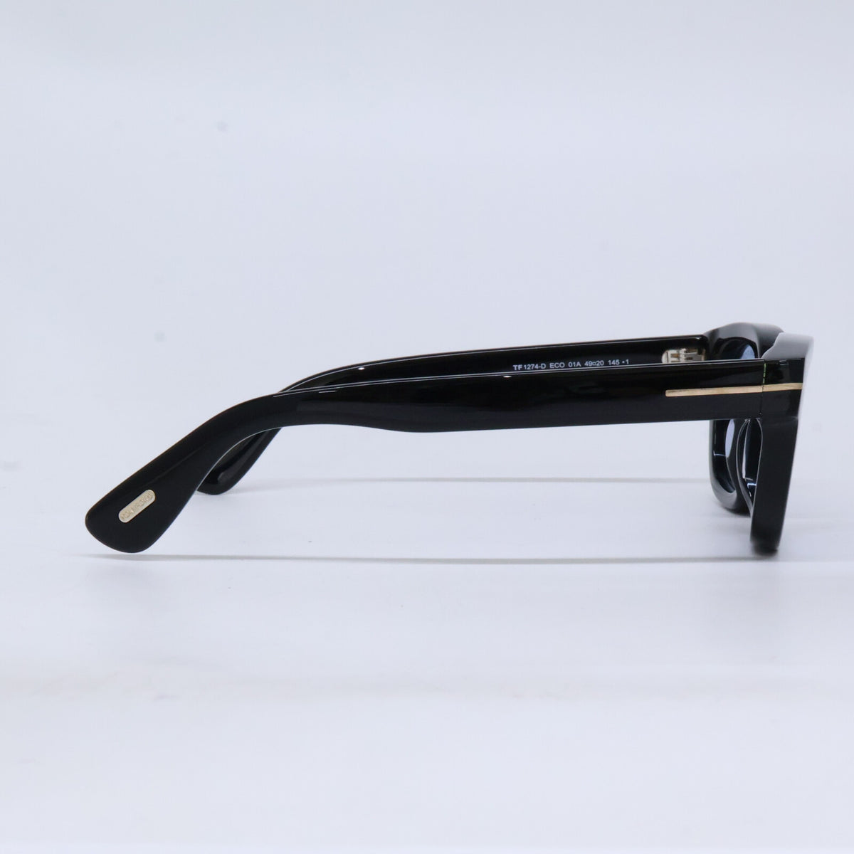 TOM FORD トムフォード TF1274-D ECO 01A ブラック ライトブルーレンズ ウェリントンサングラス サングラス