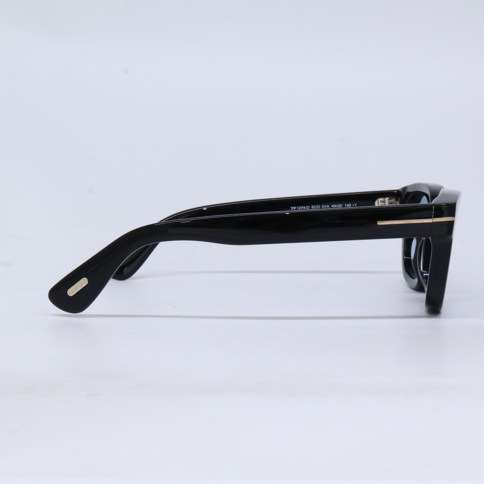 TOM FORD トムフォード TF1274-D ECO 01A ブラック ライトブルーレンズ ウェリントンサングラス サングラス