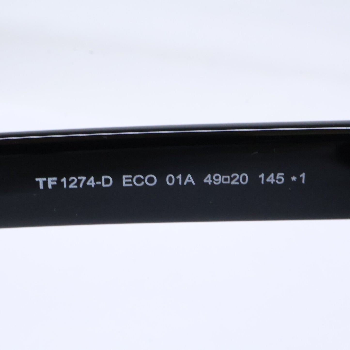 TOM FORD トムフォード TF1274-D ECO 01A ブラック ライトブルーレンズ ウェリントンサングラス サングラス