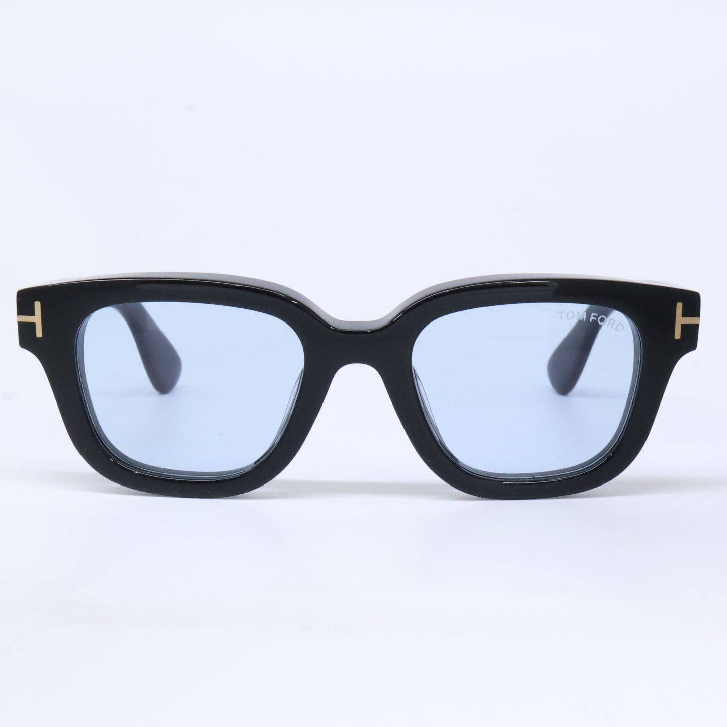 TOM FORD トムフォード TF1274-D ECO 01A ブラック ライトブルーレンズ ウェリントンサングラス サングラス