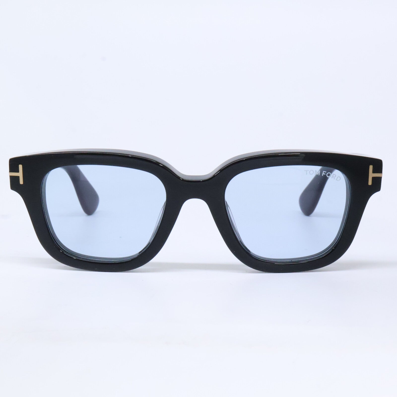 TOM FORD トムフォード TF1274-D ECO 01A ブラック ライトブルーレンズ ウェリントンサングラス サングラス