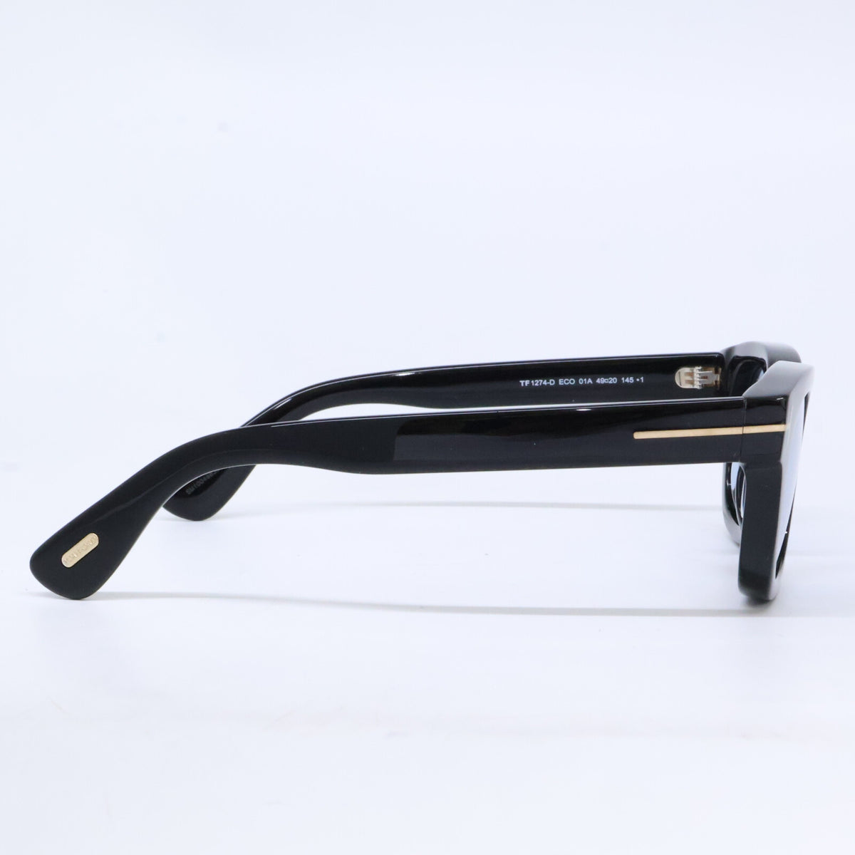 TOM FORD トムフォード TF1274-D ECO 01A ブラック ライトブルーレンズ ウェリントンサングラス サングラス