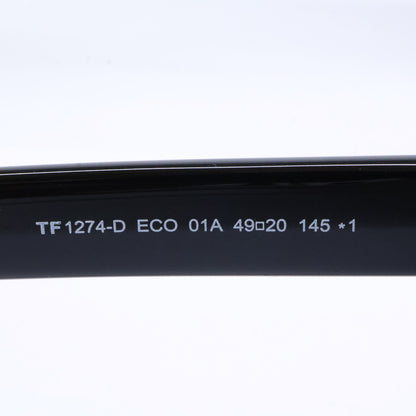 TOM FORD トムフォード TF1274-D ECO 01A ブラック ライトブルーレンズ ウェリントンサングラス サングラス