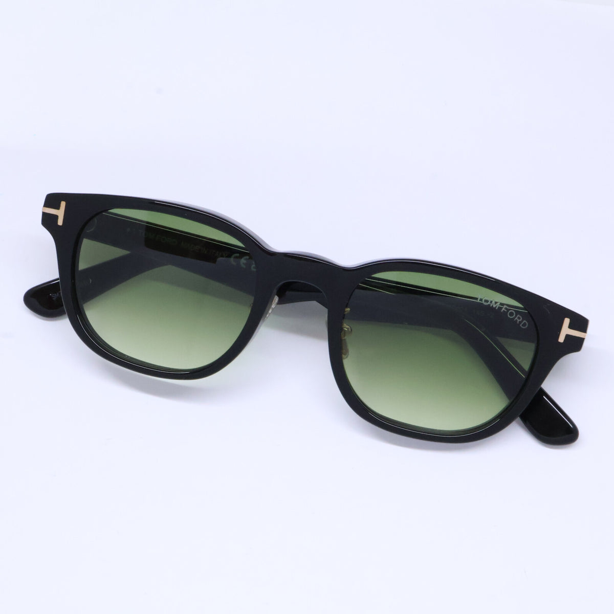 TOM FORD トムフォード TF1231-D ECO 01P ブラック×クリアグリーン スクエアサングラス サングラス
