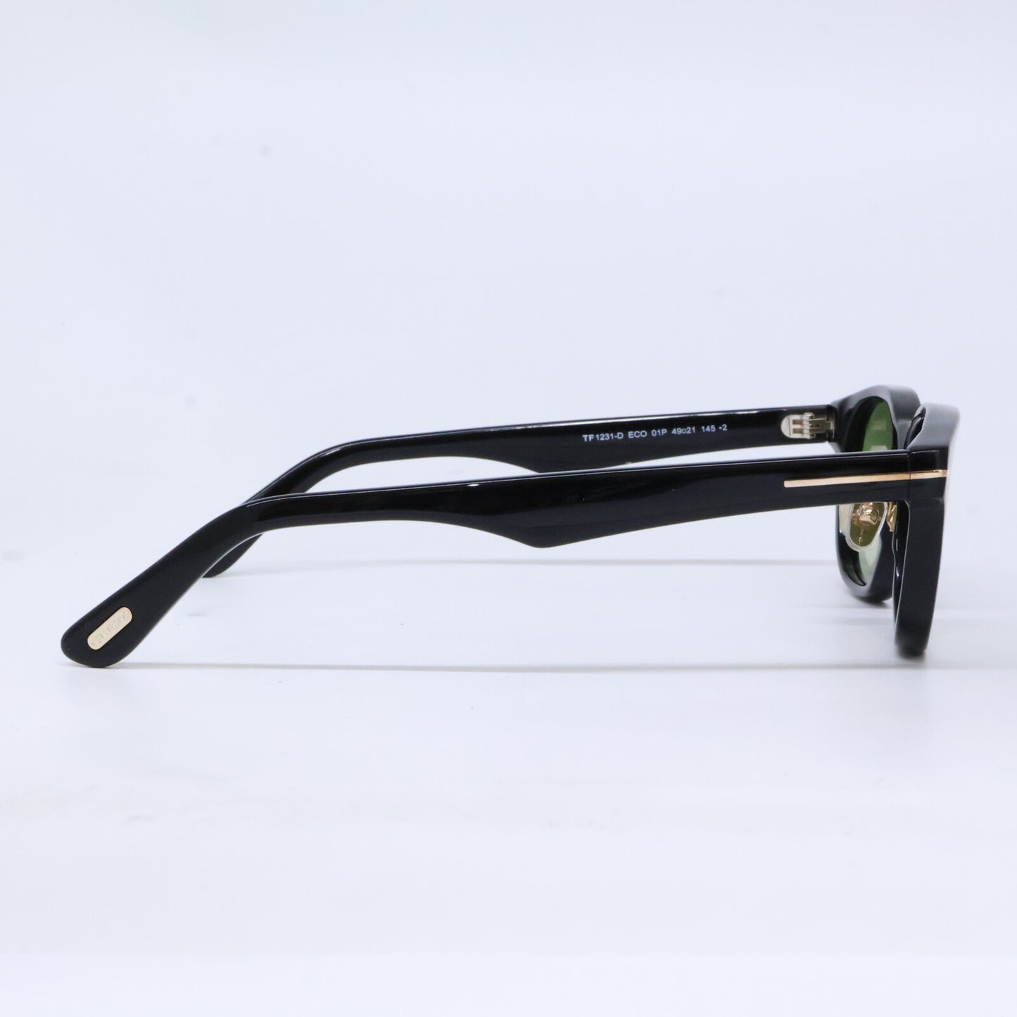 TOM FORD トムフォード TF1231-D ECO 01P ブラック×クリアグリーン スクエアサングラス サングラス