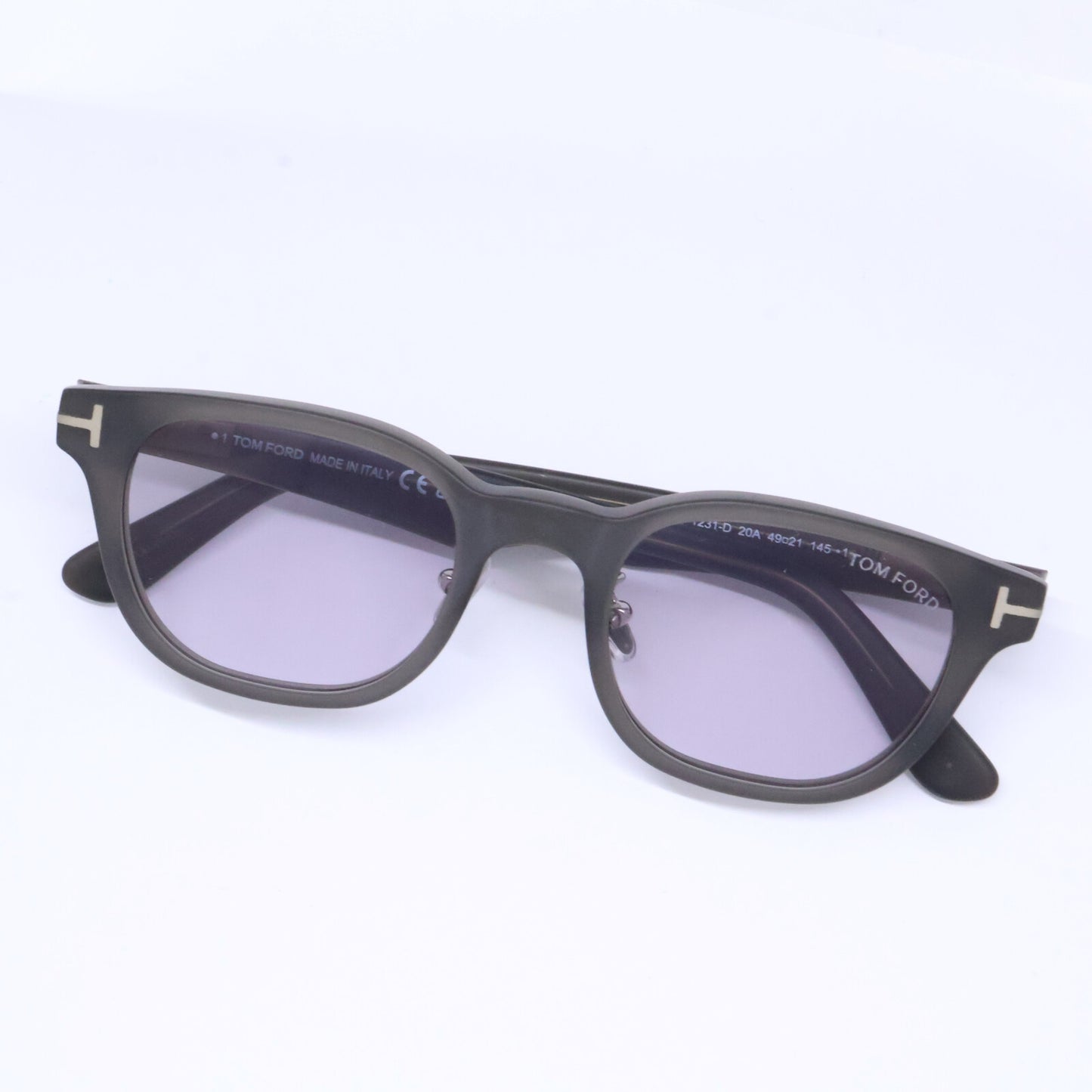 TOM FORD トムフォード FT1231D-20A マットグレー ×パープル スクエアサングラス サングラス