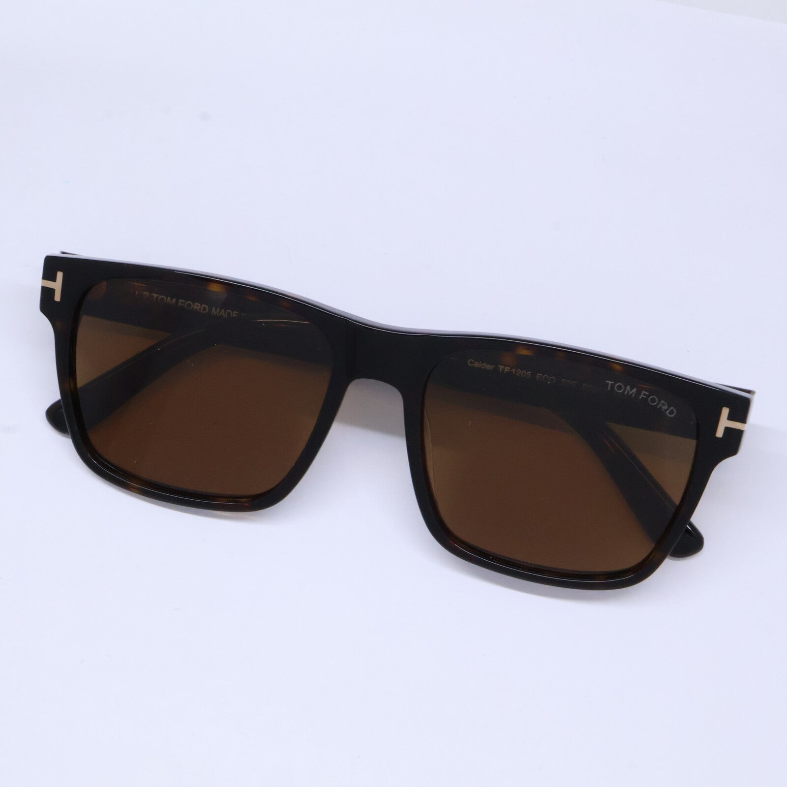 TOM FORD トムフォード TF1205 ECO 01A Calder ブラウン×スモーク スクエアサングラス サングラス