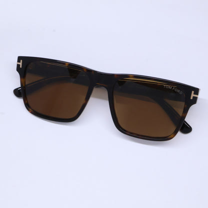 TOM FORD トムフォード TF1205 ECO 01A Calder ブラウン×スモーク スクエアサングラス サングラス