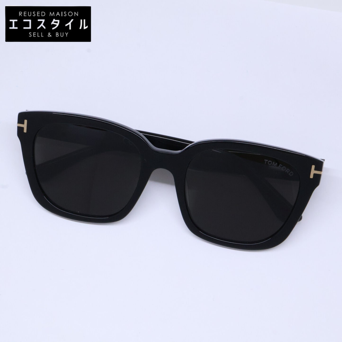 TOM FORD トムフォード TF1216 ECO 01A Haylay ブラック スクエアキャットアイサングラス サングラス