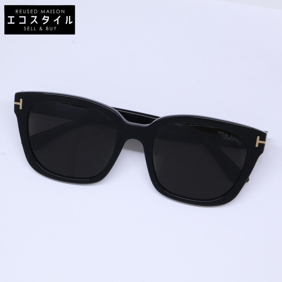 TOM FORD トムフォード TF1216 ECO 01A Haylay ブラック スクエアキャットアイサングラス サングラス