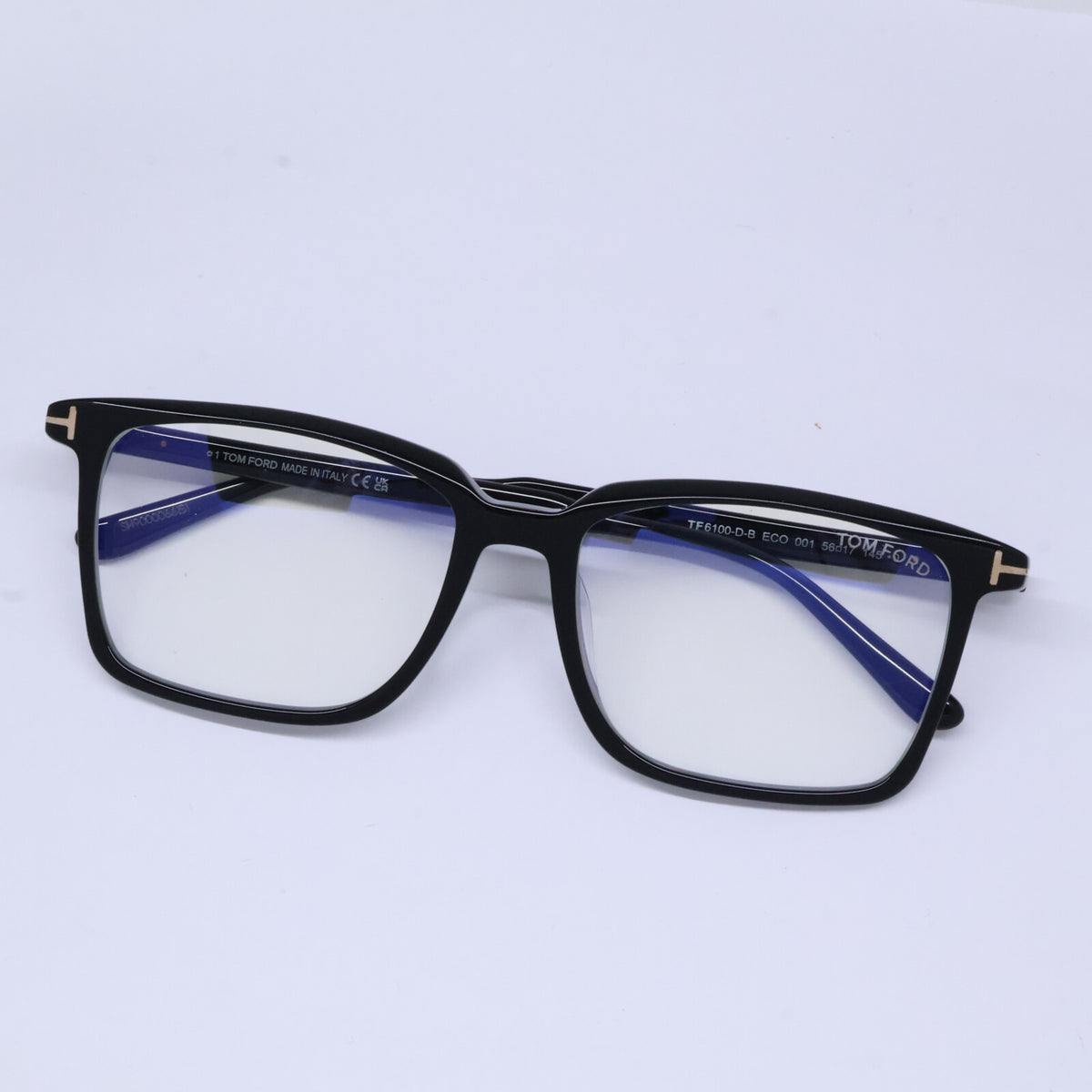 TOM FORD トムフォード FT6100-D-B/V 001 シャイニーブラック アジアンフィットサングラス 眼鏡