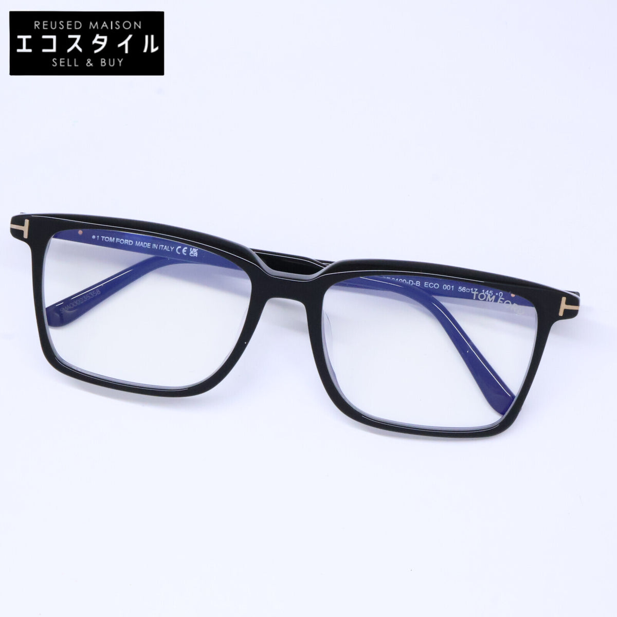 TOM FORD トムフォード FT6100-D-B/V 001 シャイニーブラック アジアンフィットサングラス 眼鏡